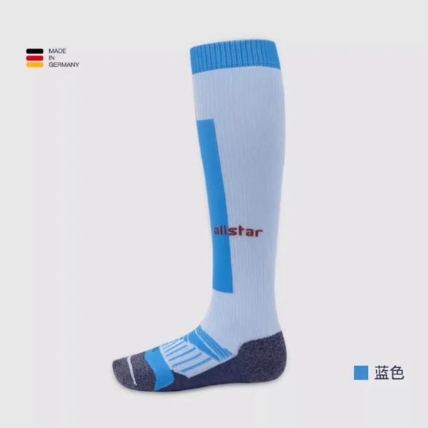 allstar Germany imported flower heavy wear red long fencing socks new blue pressure fencing socks FSTR-UT-F - Image 5
